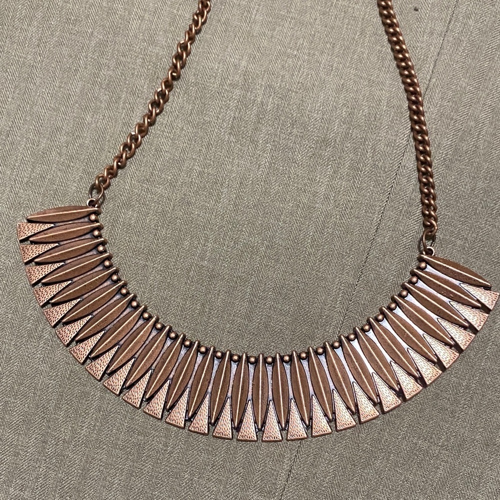 Paparazzi Copper Necklace and Earring Set - Picture 2 of 4